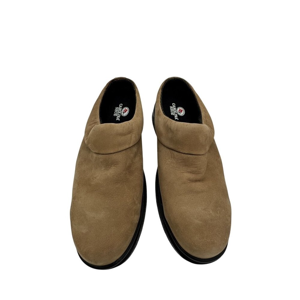 Carolina Women's Slip-On Leather Casual Clogs Shoes Size Brown Cushioned Comfort